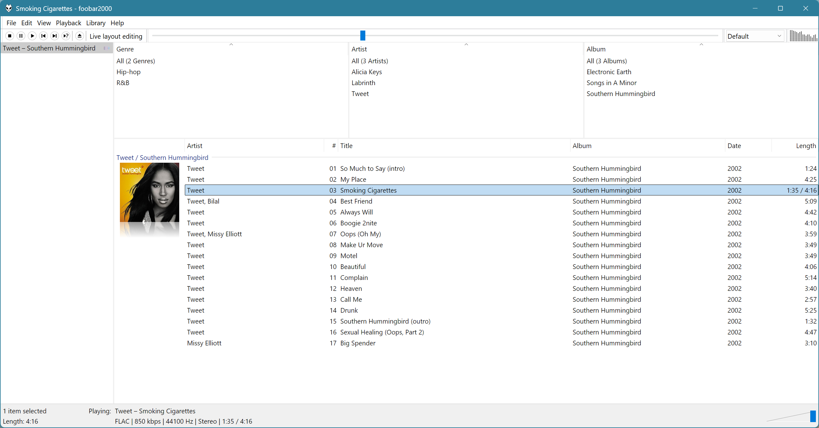 Columns UI in light mode